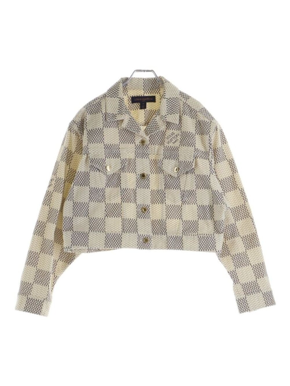 Louis Vuitton Damier Azur Denim Tracker Jacket White